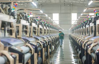 百川彩紡科技 節(jié)后全力抓生產(chǎn)趕訂單，奮力沖刺紡織業(yè)“開門紅”